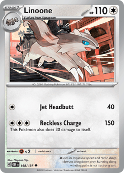 Linoone Obsidian Flames #168