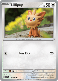 Lillipup Obsidian Flames #170
