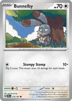 Bunnelby Obsidian Flames #175