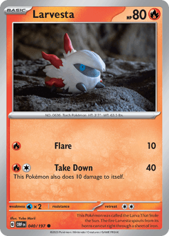 Larvesta Obsidian Flames #40