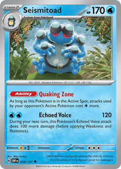 Seismitoad Obsidian Flames #52