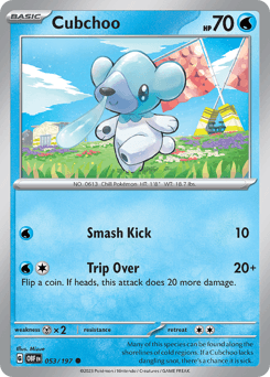Cubchoo Obsidian Flames #53