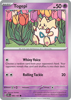 Togepi Obsidian Flames #83