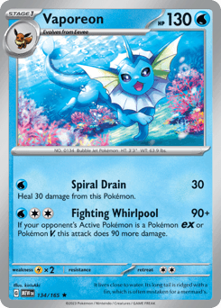 Vaporeon 151 #134