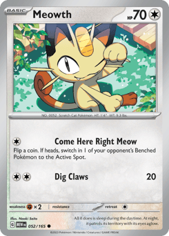 Meowth 151 #52