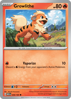 Growlithe 151 #58