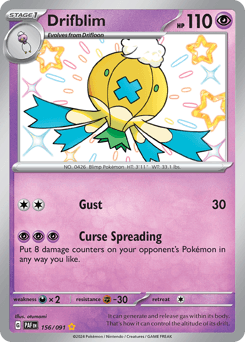 Drifblim Paldean Fates #156