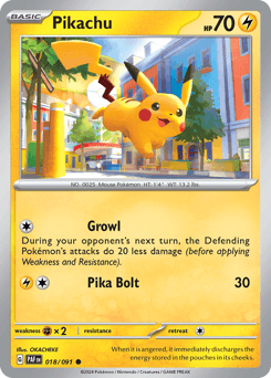 Pikachu Paldean Fates #18