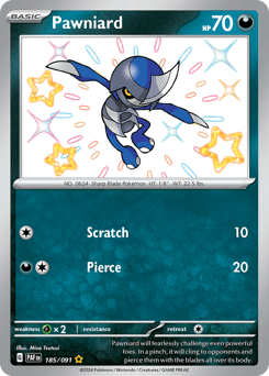 Pawniard Paldean Fates #185