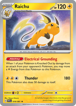 Raichu Paldean Fates #19