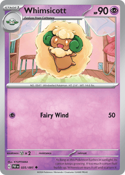 Whimsicott Paldean Fates #35