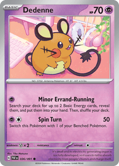 Dedenne Paldean Fates #36