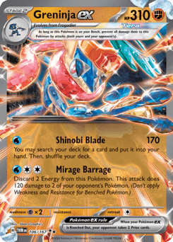 Greninja ex Twilight Masquerade #106