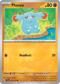 Phanpy Surging Sparks #102