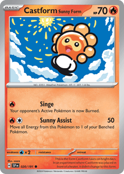 Castform Sunny Form Surging Sparks #20