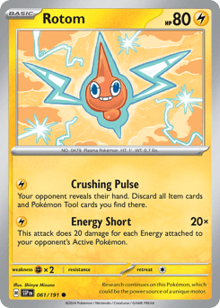 Rotom Surging Sparks #61