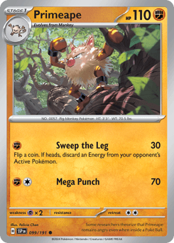 Primeape Surging Sparks #99