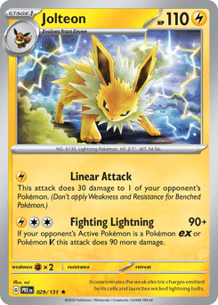 Jolteon Prismatic Evolutions #29