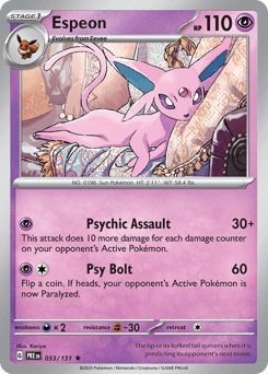 Espeon Prismatic Evolutions #33
