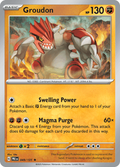 Groudon Prismatic Evolutions #49