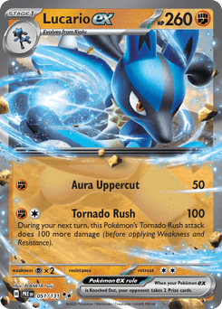 Lucario ex Prismatic Evolutions #51