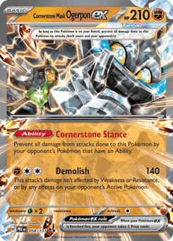 Cornerstone Mask Ogerpon ex Prismatic Evolutions #58