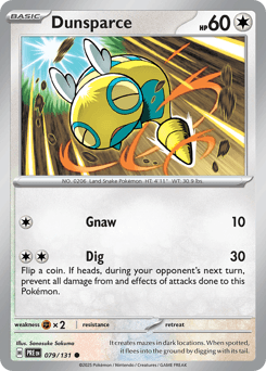 Dunsparce Prismatic Evolutions #79