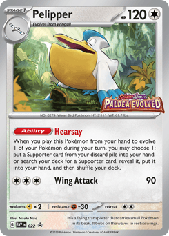Pelipper Scarlet & Violet Black Star Promos #22