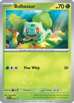 Bulbasaur Scarlet & Violet Black Star Promos #46
