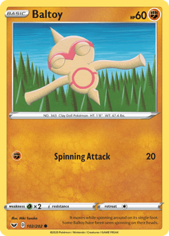Baltoy Sword & Shield #102