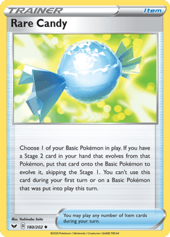Rare Candy Sword & Shield #180