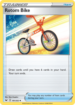 Rotom Bike Sword & Shield #181