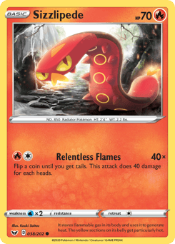 Sizzlipede Sword & Shield #38