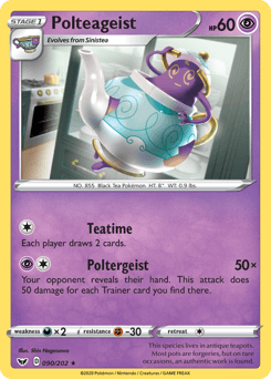 Polteageist Sword & Shield #90