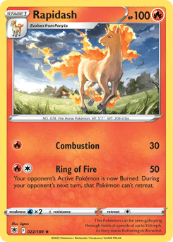 Rapidash Astral Radiance #22