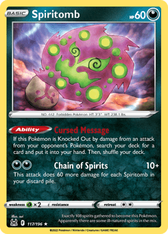 Spiritomb Lost Origin #117