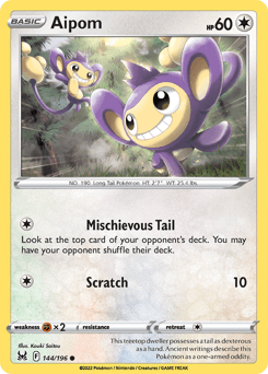 Aipom Lost Origin #144