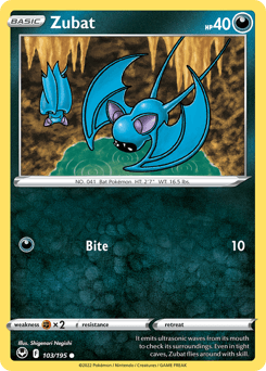 Zubat Silver Tempest #103