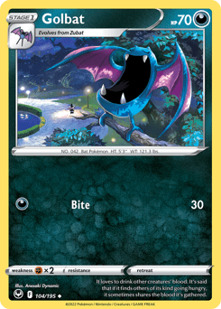 Golbat Silver Tempest #104