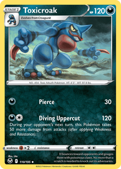 Toxicroak Silver Tempest #110