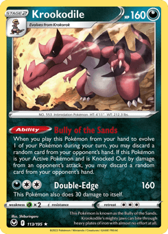 Krookodile Silver Tempest #113