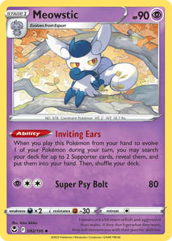 Meowstic Silver Tempest #82