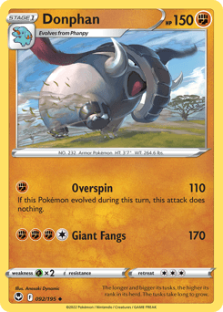 Donphan Silver Tempest #92