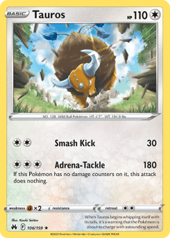 Tauros Crown Zenith #106