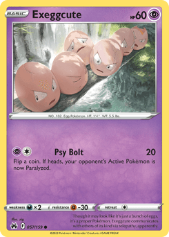 Exeggcute Crown Zenith #57