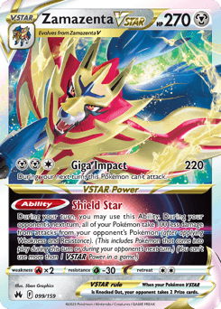 Zamazenta VSTAR Crown Zenith #99