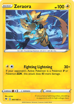 Zeraora Vivid Voltage #61