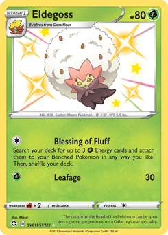 Eldegoss Shining Fates Shiny Vault #SV011