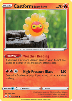 Castform Sunny Form Chilling Reign #22