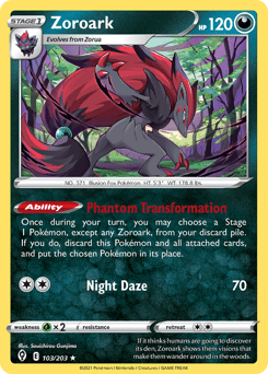 Zoroark Evolving Skies #103